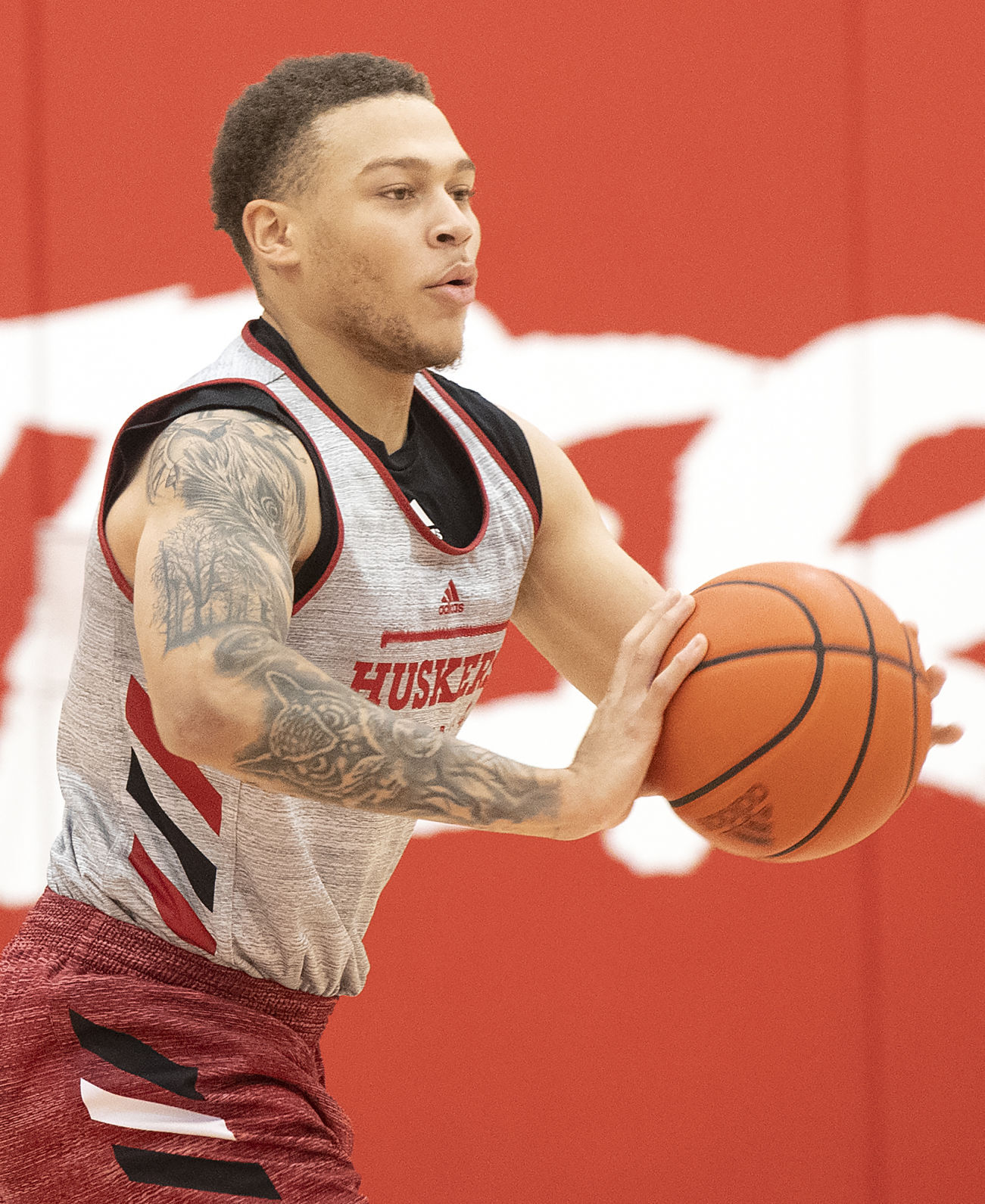 NU men's basketball practice, 10.5